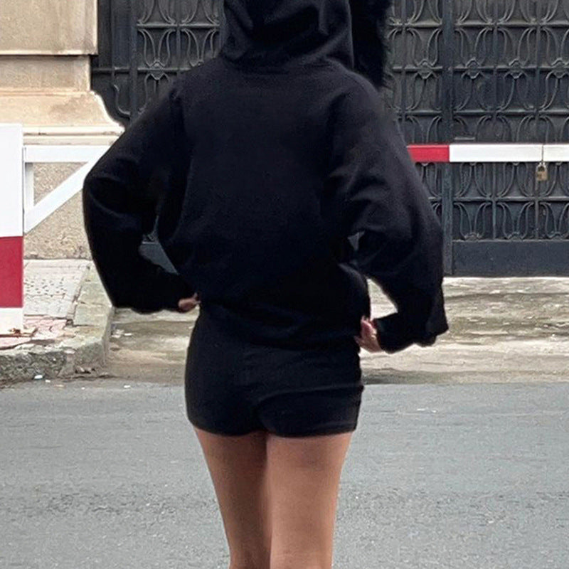 Women Casual retro zipper pocket hoodies 5