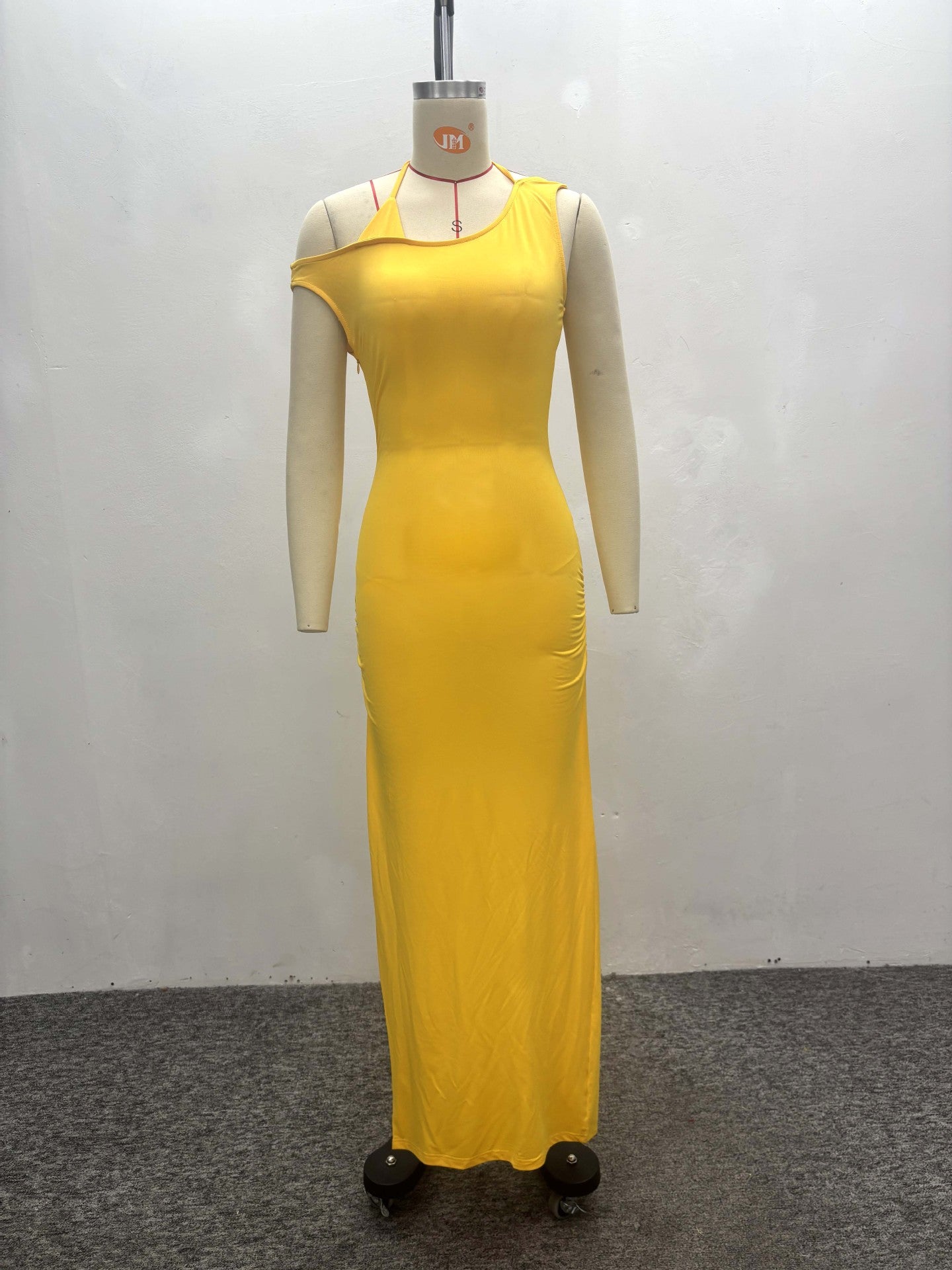 African Women Style One-Shoulder Sleeveless Backless Dress 11