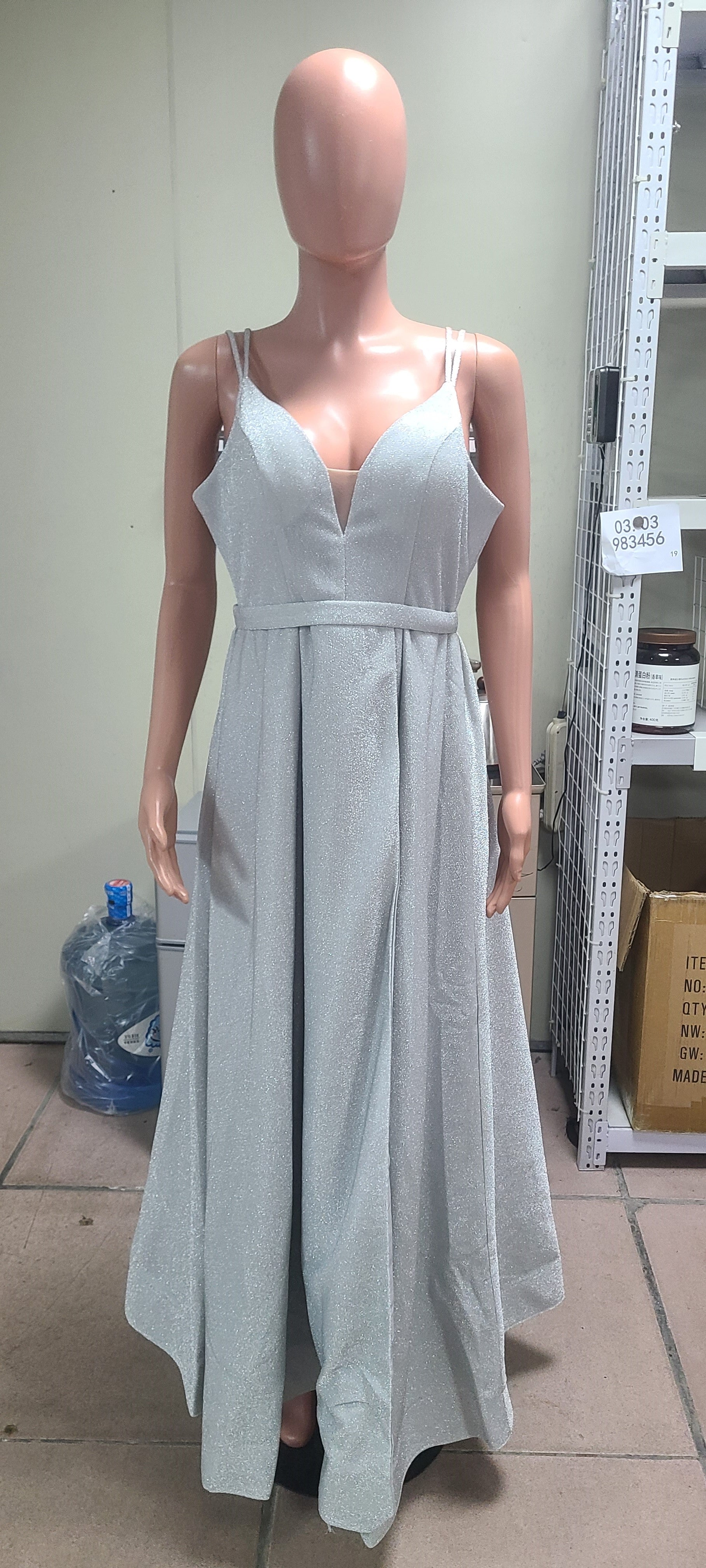 Women Formal Party V-Neck Sequined Strapless Party Bridesmaid Formal Party Evening Dress（Processing time need 3-6 days） 17