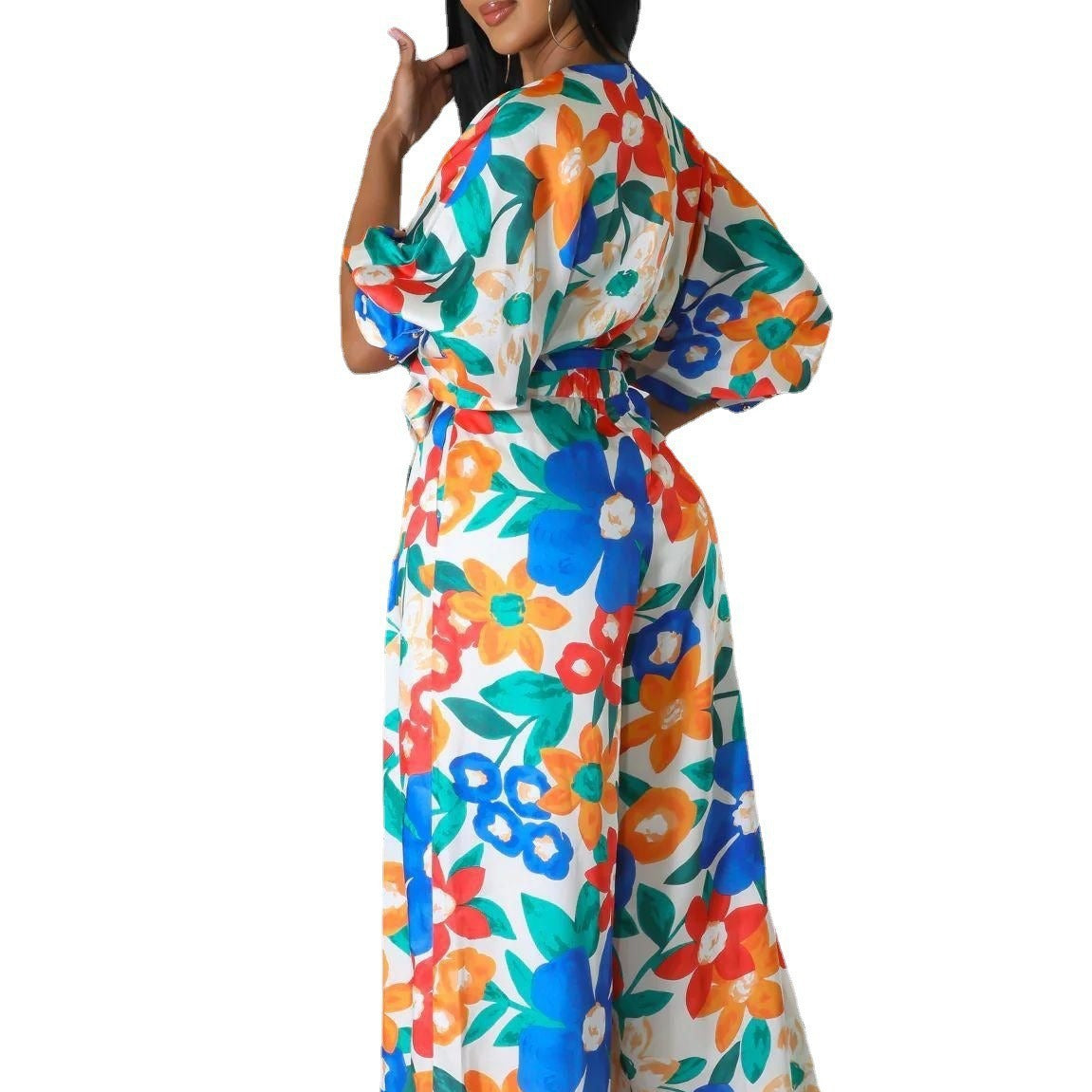 Women's Fashion Casual Printed Jumpsuit 4