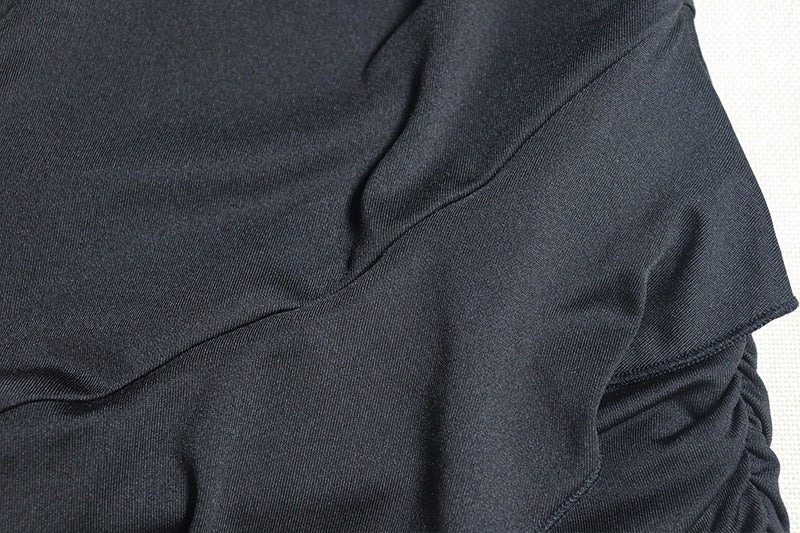 Women Solid sleeveless high collar Casual Bodycon dress 22