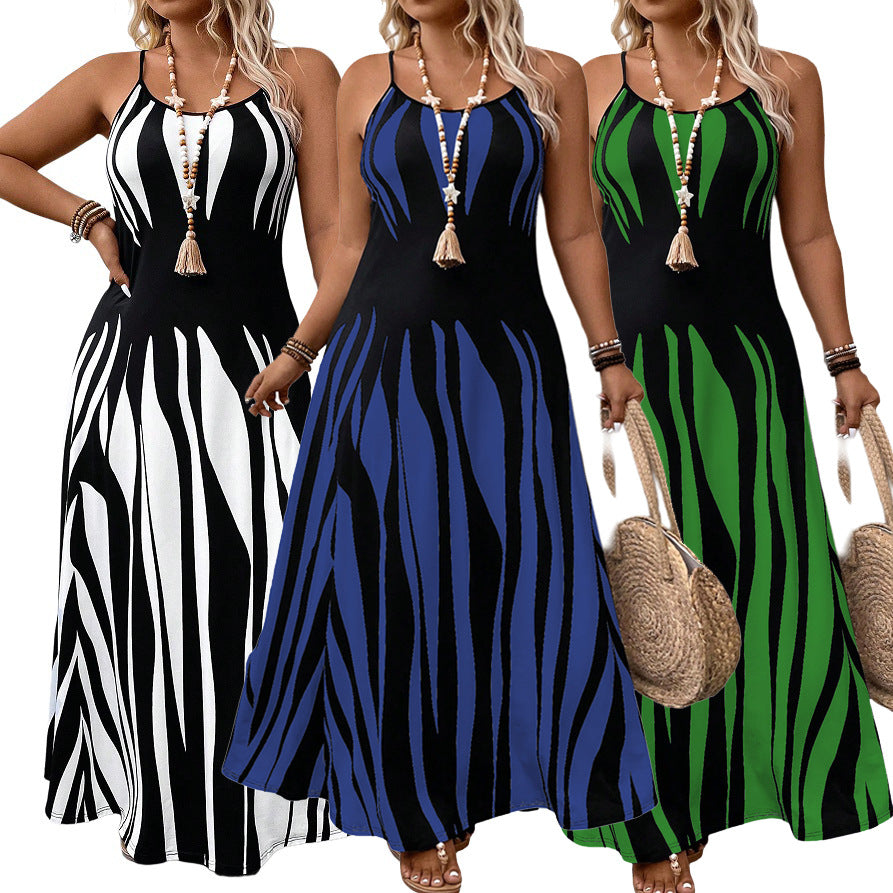 Women Sexy Summer Loose Sleeveless Suspender Dress 12