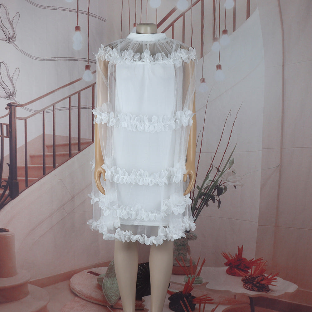 African Summer Solid Color Tutu Dress 8