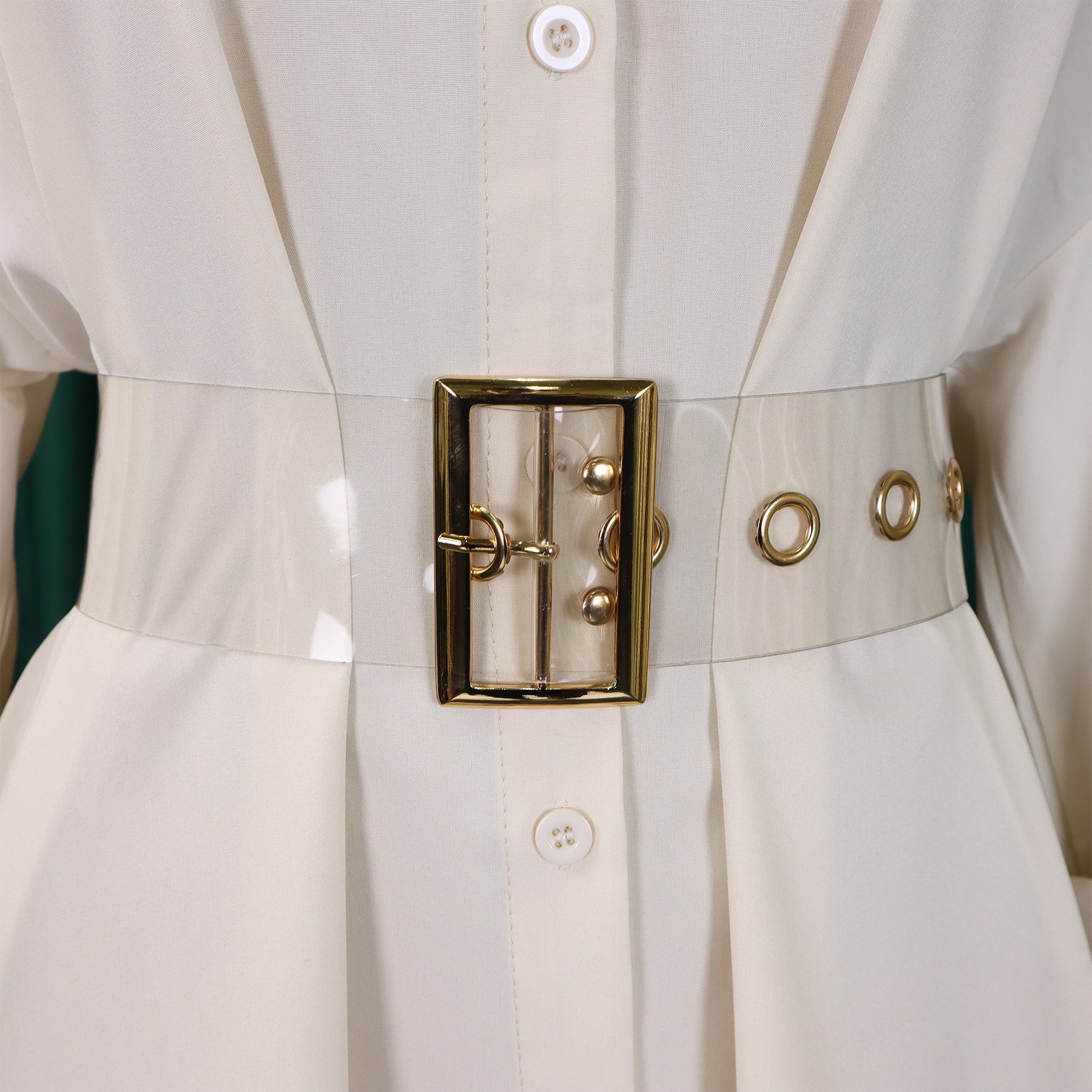 Women's Turndown Collar Solid Color Fashion Loose Casual Button Irregular Shirt Dress 45