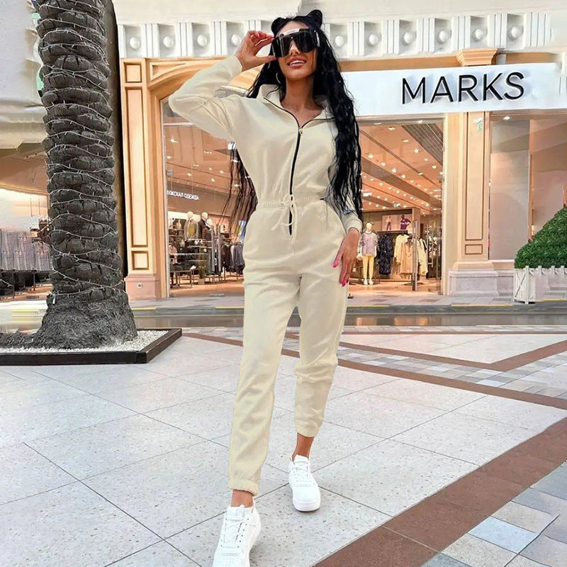 Women Deer Pu-Leather Jumpsuit 4