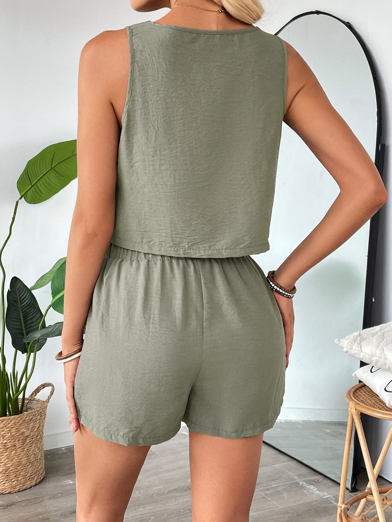 Summer Women's Casual Vest & Shorts Set 3