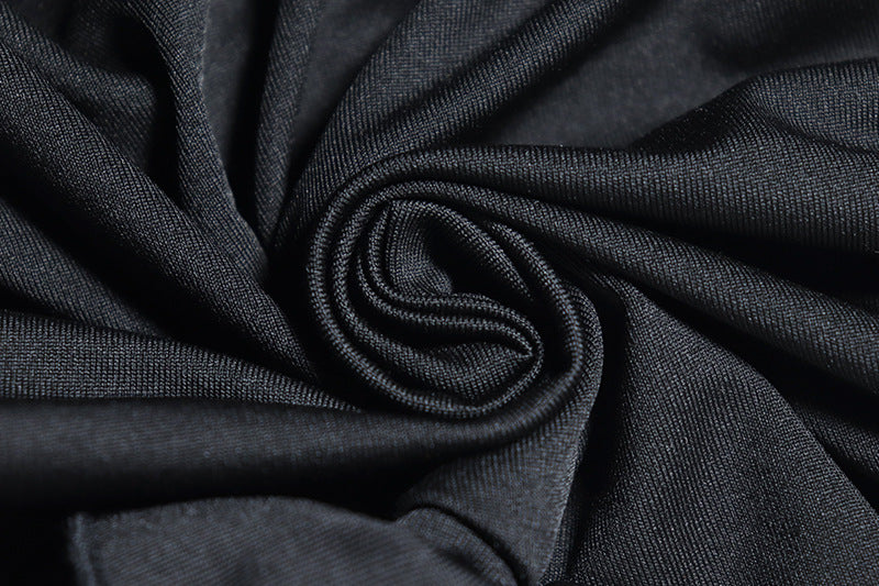 Women Solid sleeveless high collar Casual Bodycon dress 23