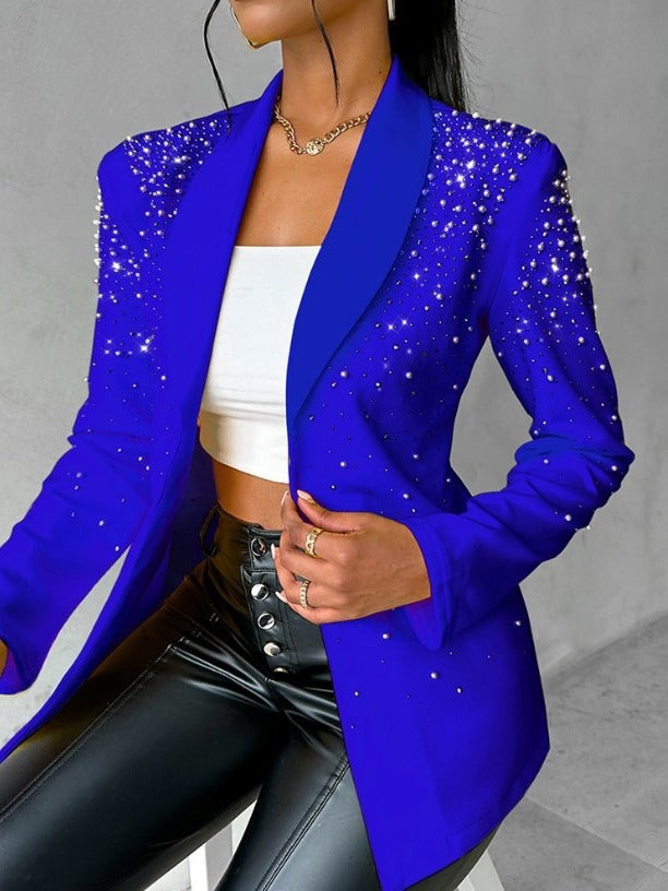Fashionable Casual Beaded Blazer For Women 6