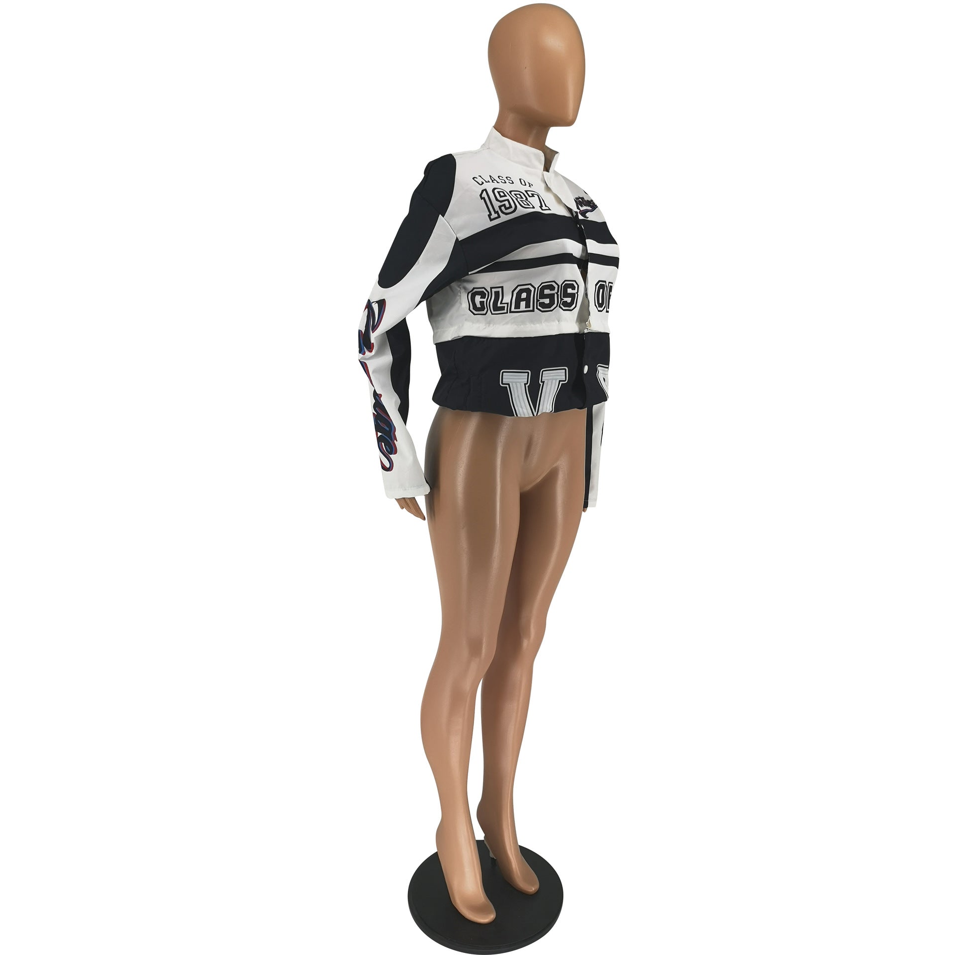 Women's Autumn And Winter Printed Sports Long Sleeve Two-Piece Skirt Set 16