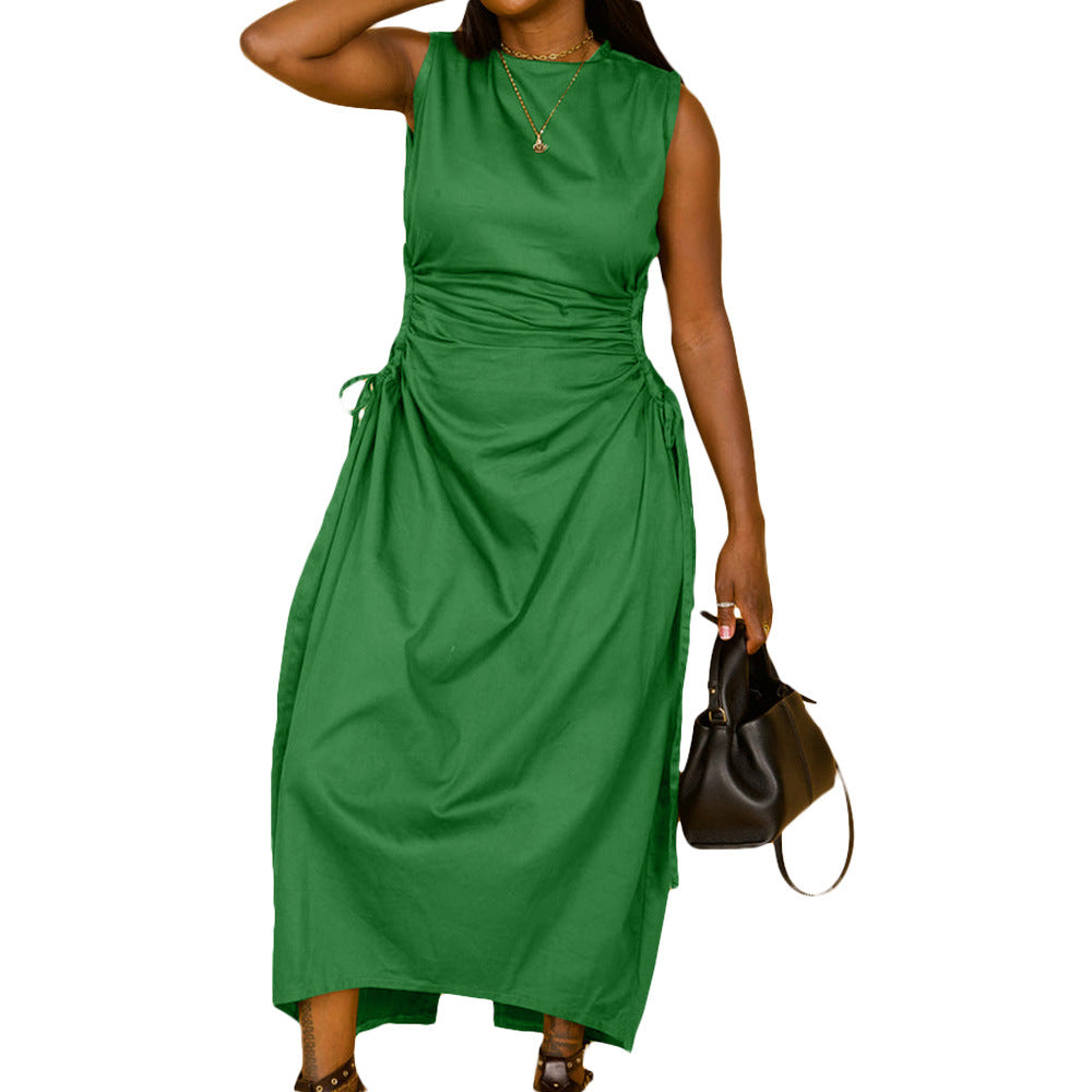 Women Solid Sleeveless Cutout Dress 14