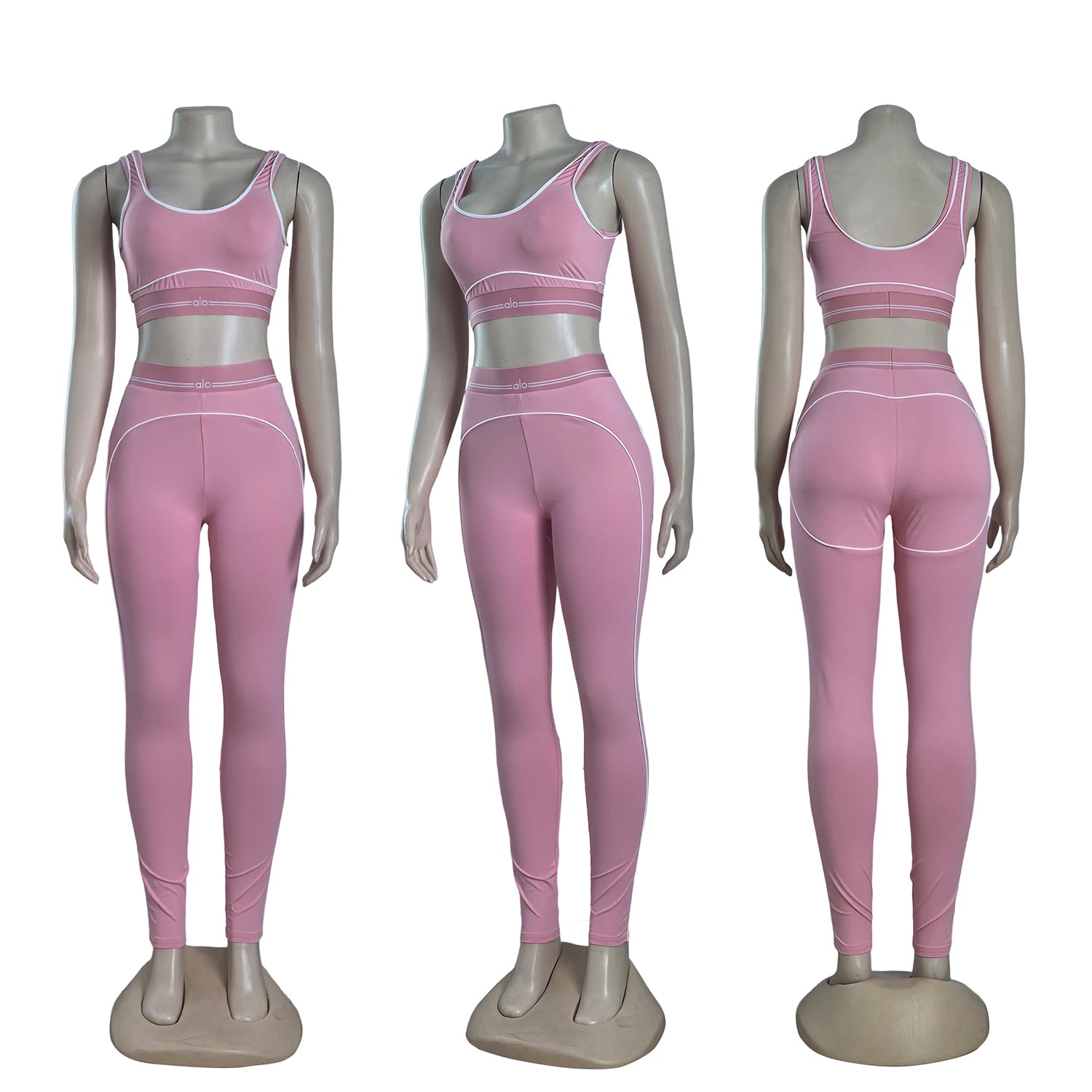 Women summer yoga sports vest fitness two-piece set 33