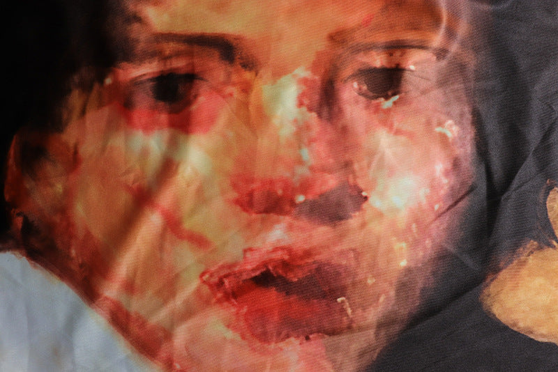 Digital Print Round Neck Top Maxi Skirt Two-Piece Set 14