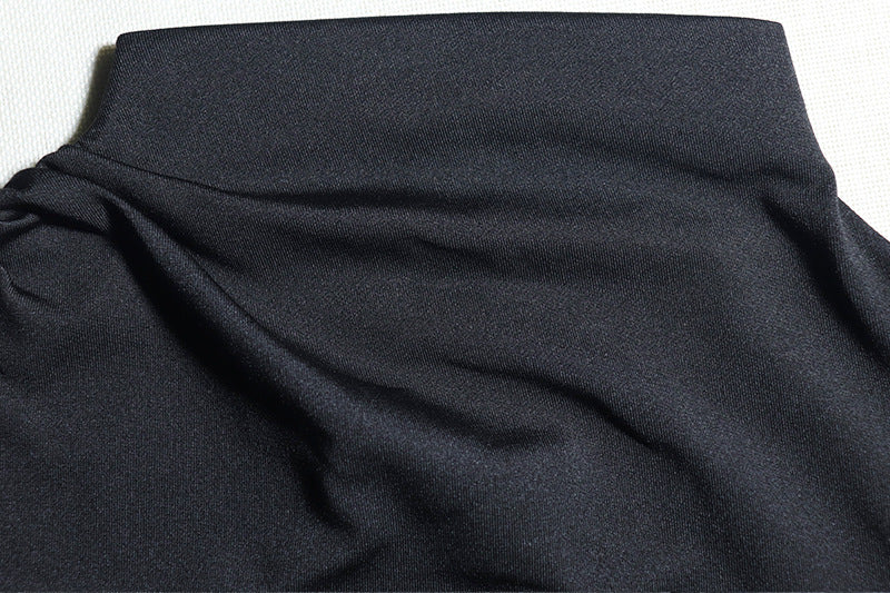 Women's Solid Color Round Neck Long-Sleeved Trendy Women's Bodycon Dress 12