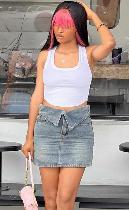 Women Summer Sexy Bodycon Denim Mini Skirt