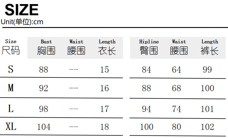 Elastic Button Strapless Top Bell Bottom Casual Pants Summer Two-Piece Set Women's Clothing 11