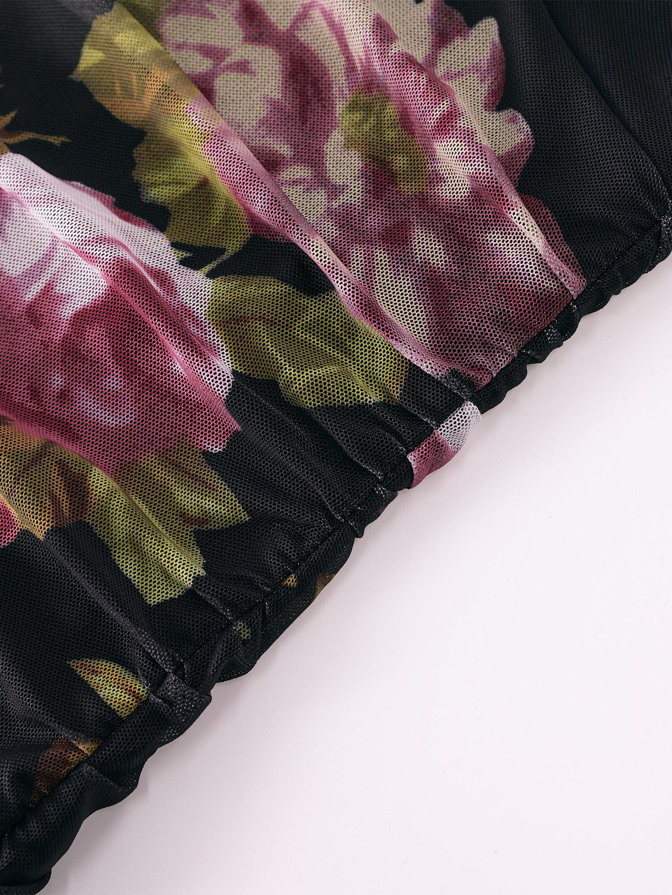 Sheer Mesh Strap Low Back Fishtail Gown 32