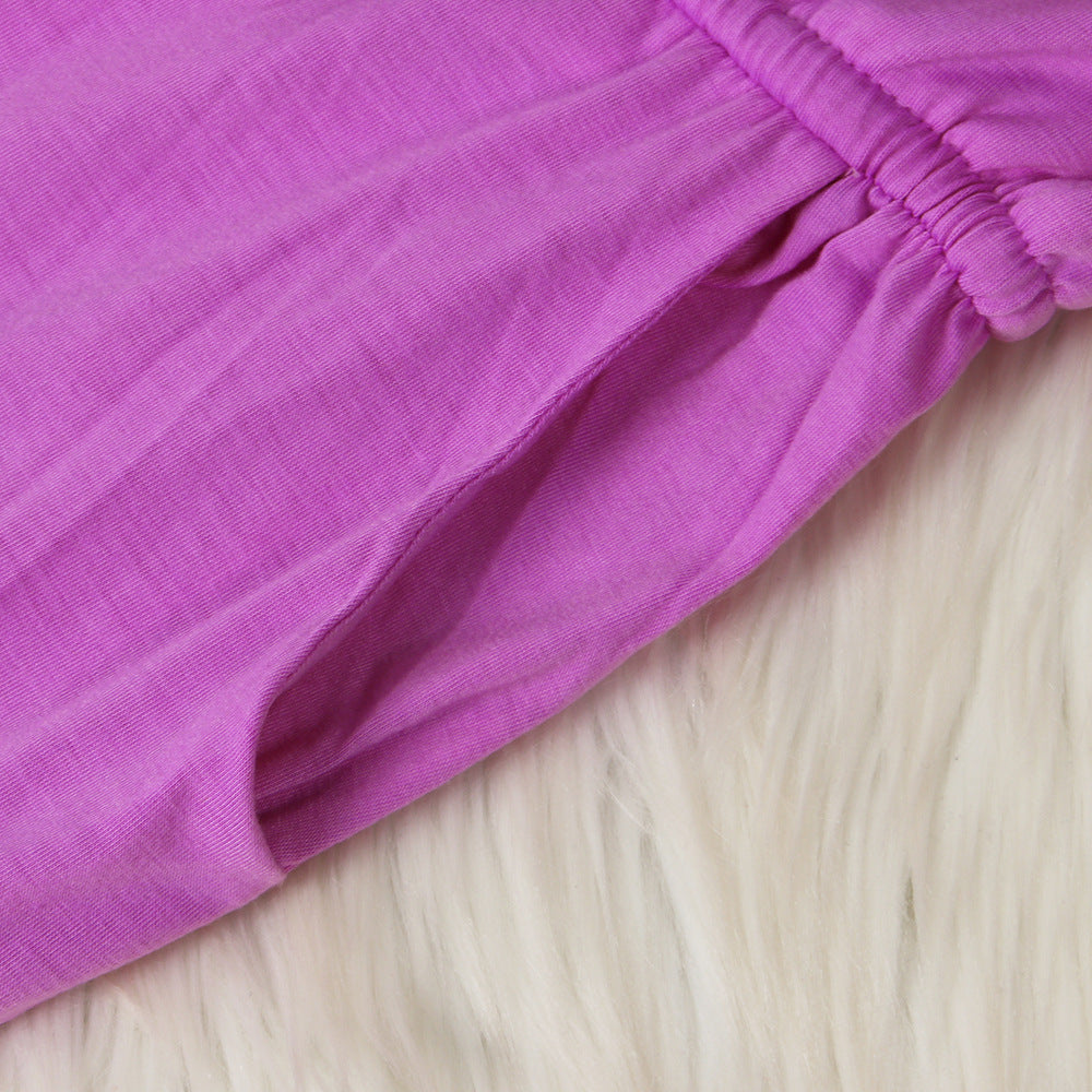 Sexy Women's Loose Casual Solid Color V-Neck Women's Jumpsuit 21