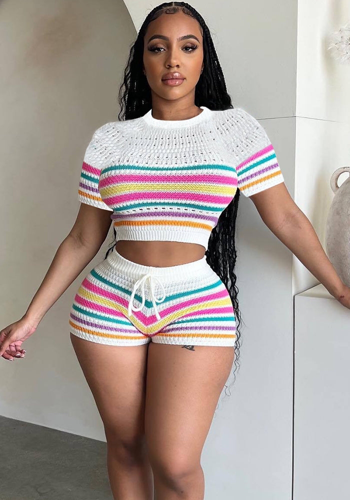 Women's fashion casual sweater suit