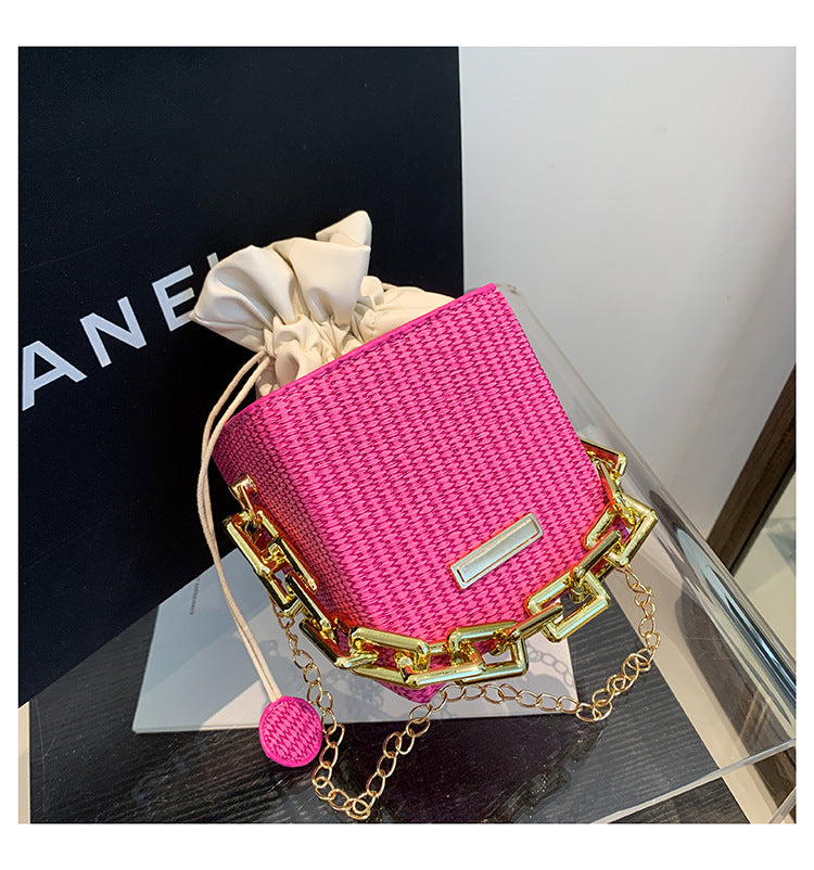 Women Mini Chain Handbag Shoulder Messenger Bag Small Square Bag 28