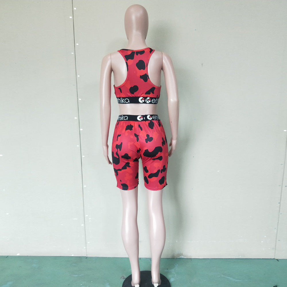 Women's Cartoon Sport Casual Suit 16