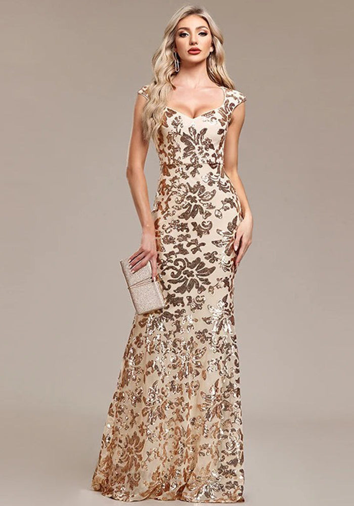 Fashion Sexy Sleeveless Low Back Party Gown