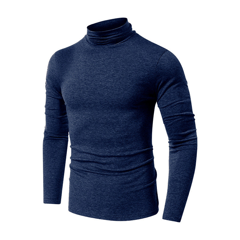 Men's Fall and Winter Turtleneck Basic Long Sleeve T-Shirt 57