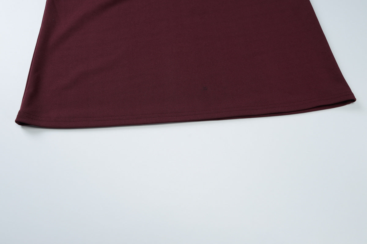 Women's Spring Summer Fashion Square Neck Sleeveless Slim Waist Slim Long Dress 16