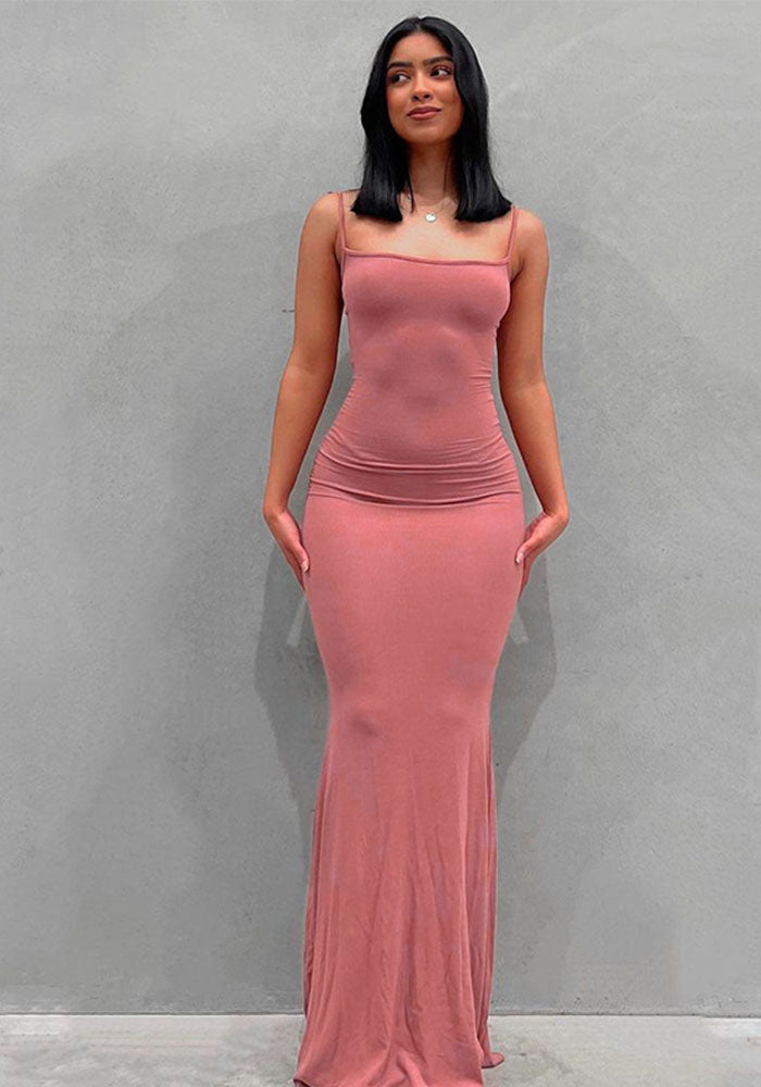 Women's Summer Sexy Strap Slim Casual Long Dress