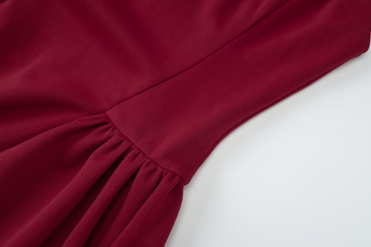 Women's Summer Fashion Sexy Low Back Zipper Slim Waist Strap Dress 15