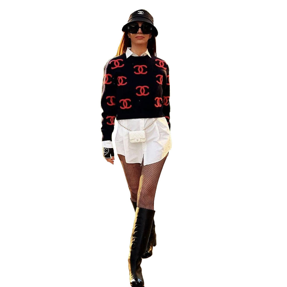 Women's Winter Fashion Sweater Round Neck Long Sleeve Top 9