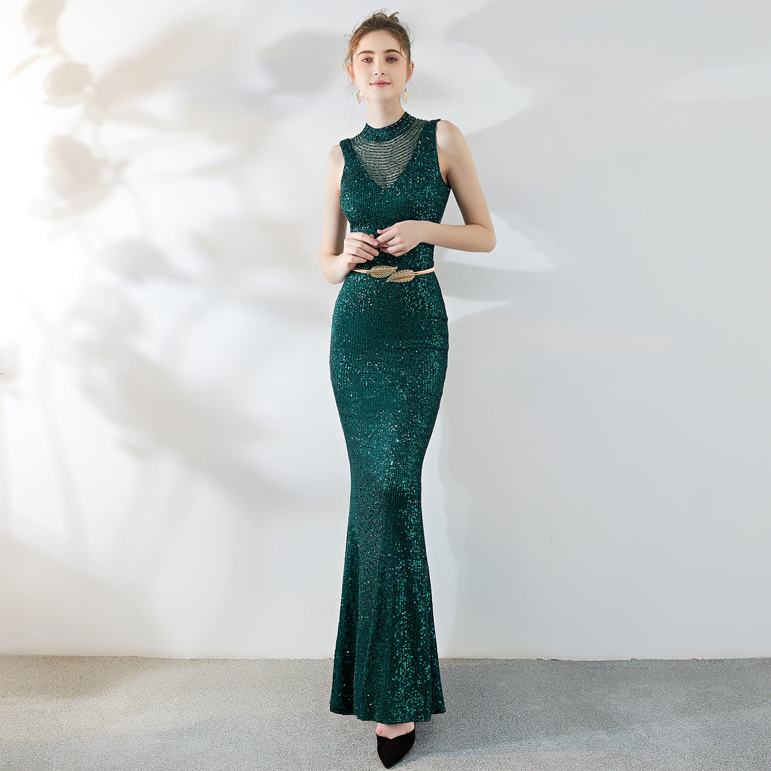 Evening Dress Formal Party Slim Fit Mermaid Annual Meeting Dress 3