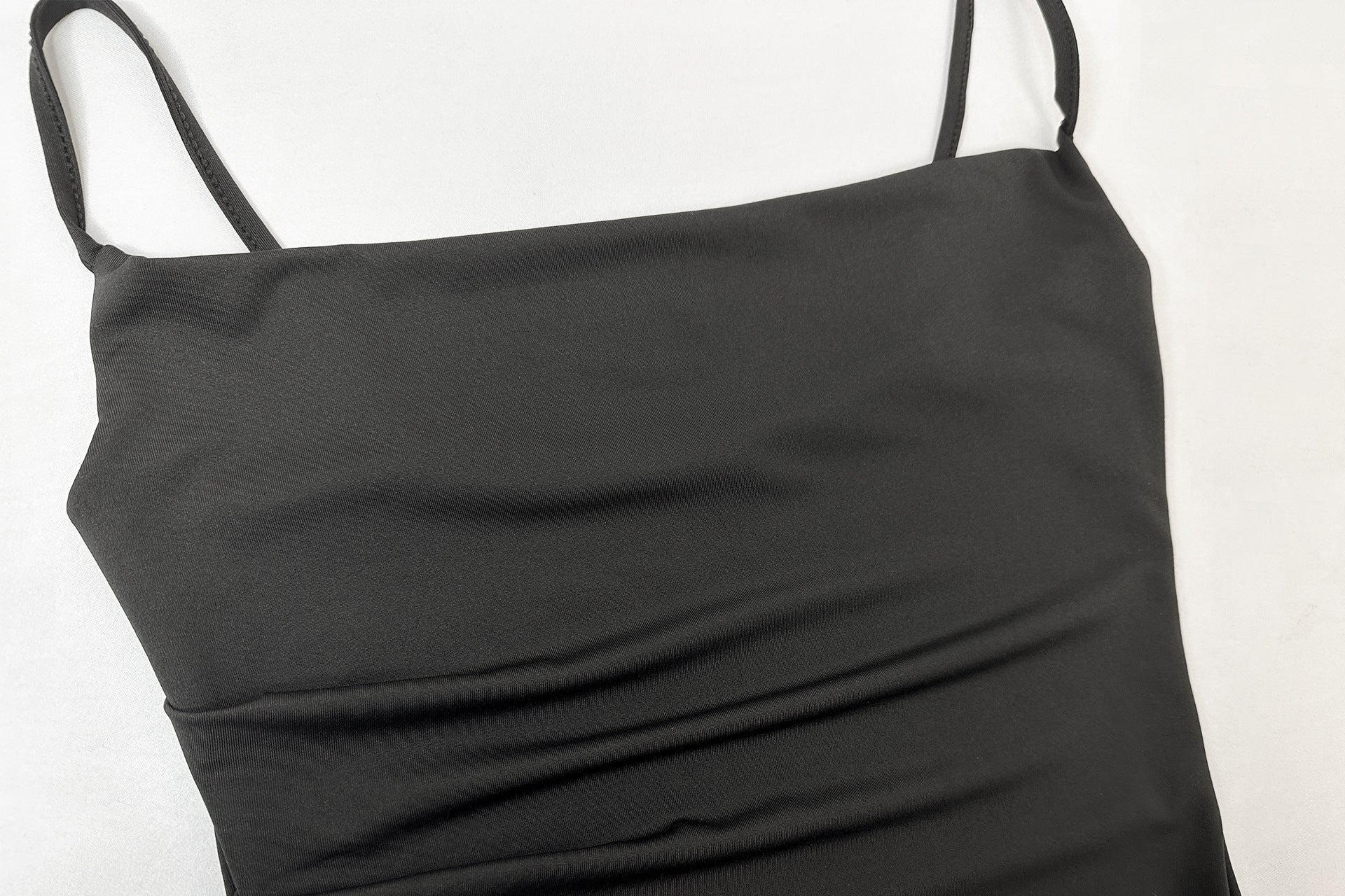 Spring & Summer Fashion Sexy Solid Color Strappy Tie-Waist Slim Dress 10