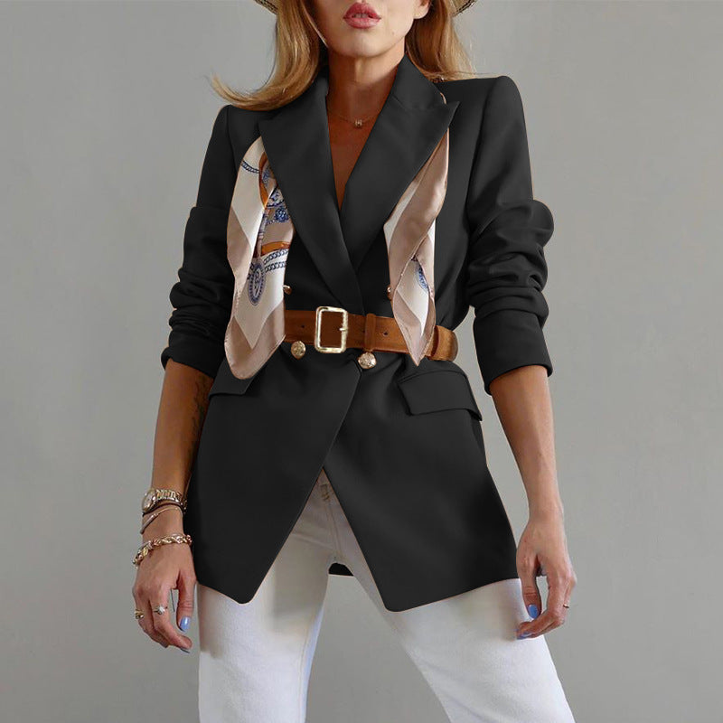 Women's Autumn Slim-Fit Fashion Casual Blazer Stylish Office Jacket 3