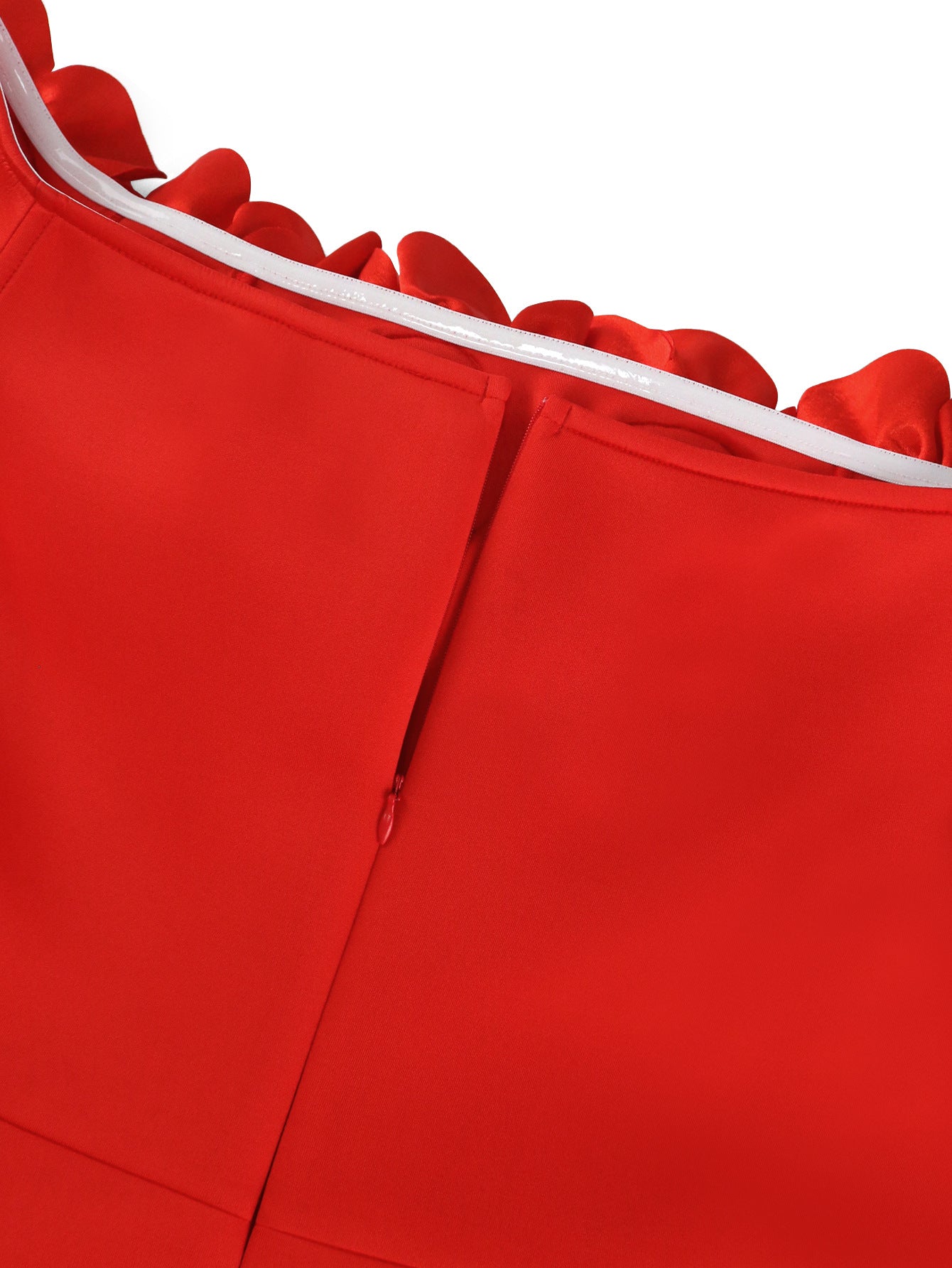 Off Shoulder Flower Patchwork Formal Party Dress 8