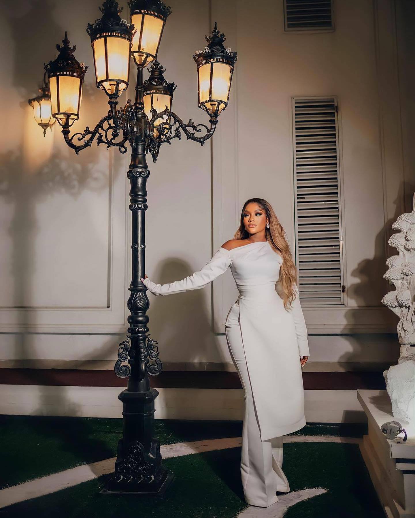 Women Solid Long Sleeve Slit Top and Pant Two Piece Set 5