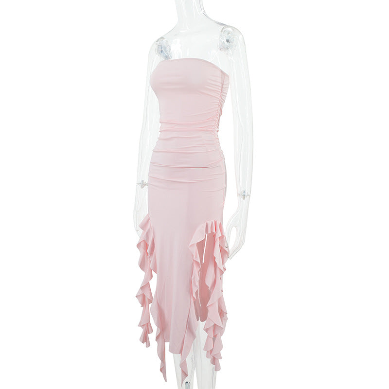 Summer strapless jellyfish sashes sexy dress women's clothing 28