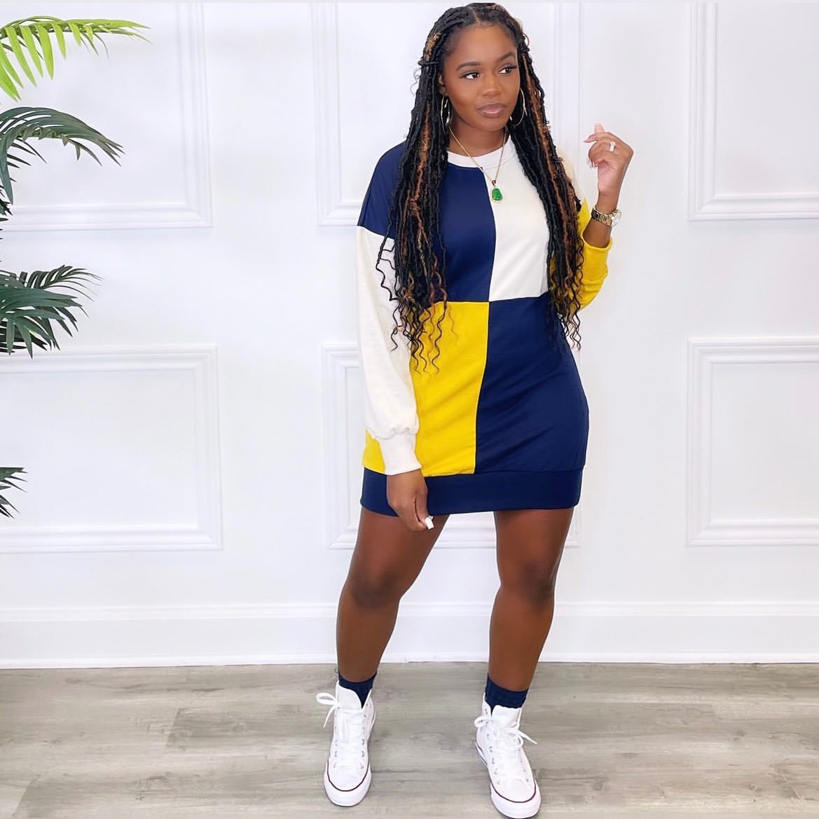 Fall Women Print Sexy Dress 4