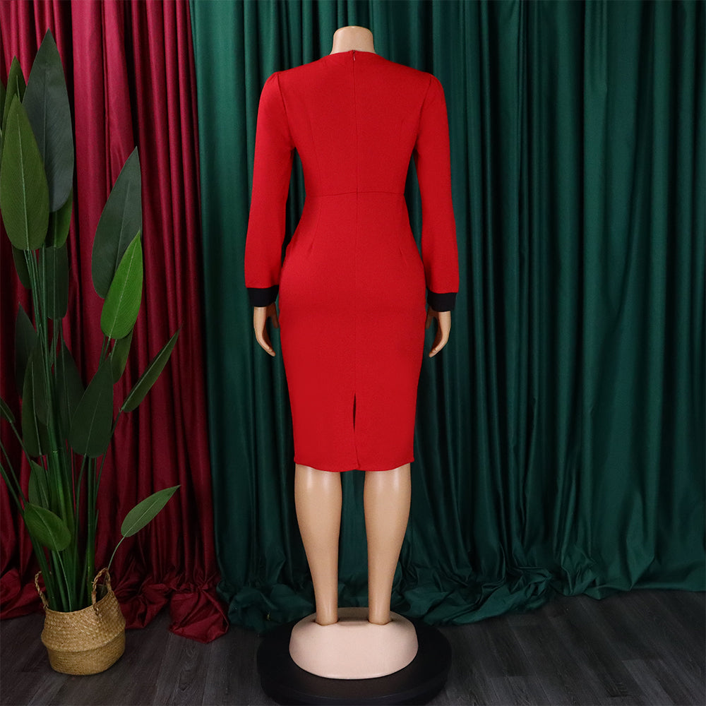 Ladies Fashion Chic Bodycon Pencil Office African Dress 13