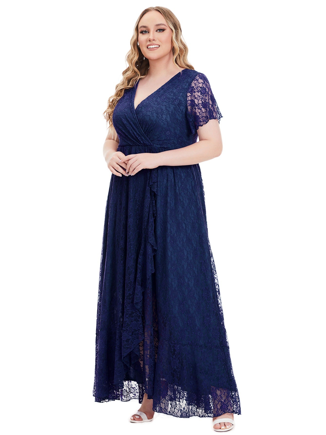Plus Size Women's Evening Dress Lace Bridesmaid Dress 12