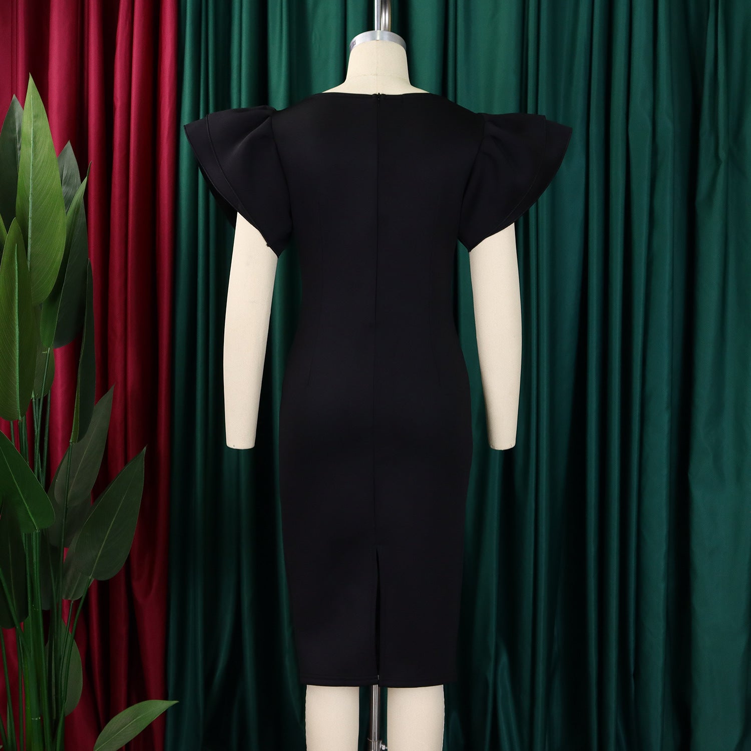 Women solid bodycon African dress 33