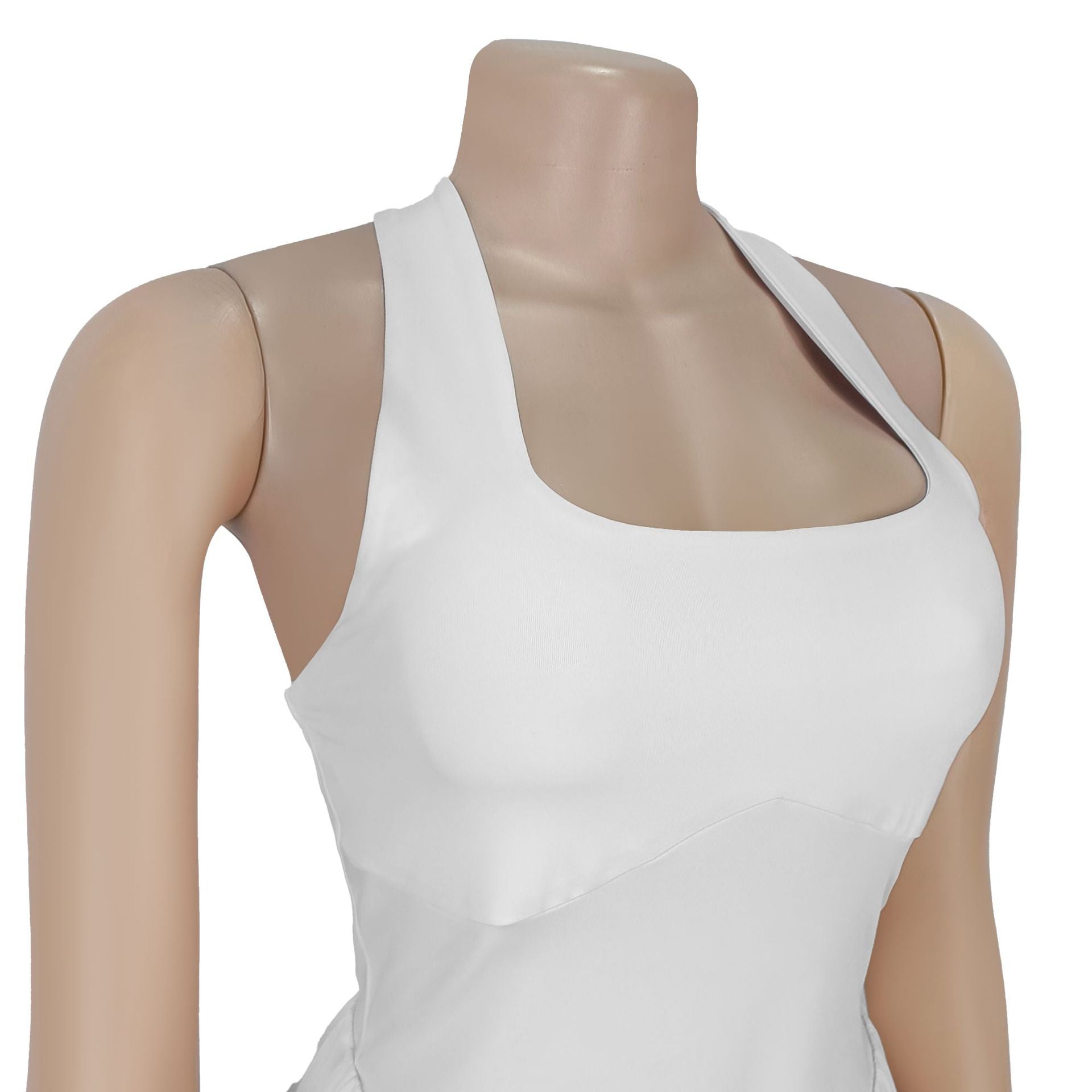 Women Casual Backless Halter Neck Solid Jumpsuit 12