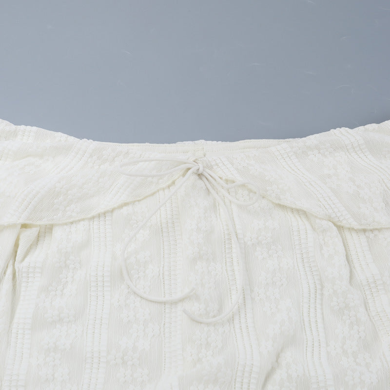 Women jacquard off-shoulder sexy fall bodycon dress 12