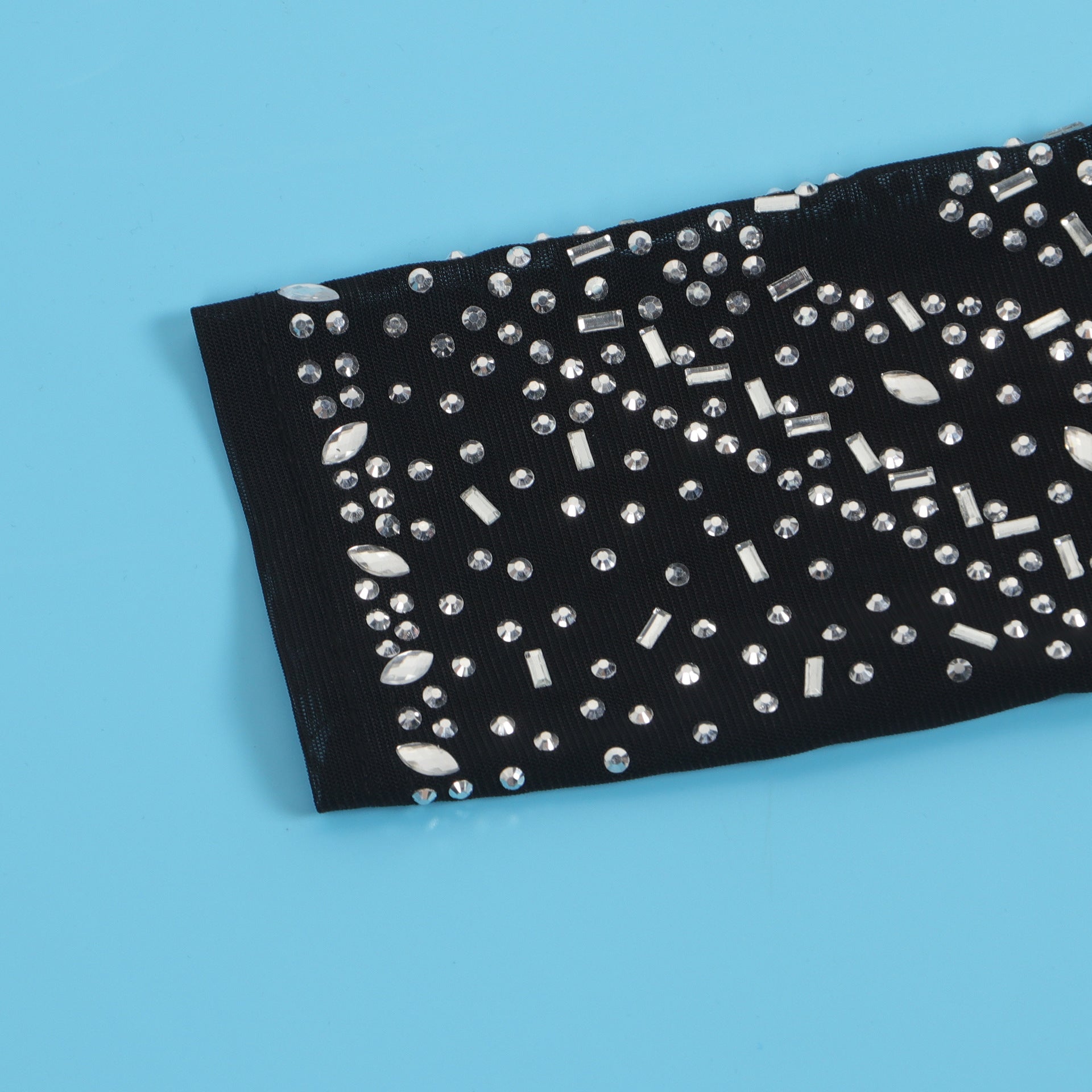 Women Sexy Beaded V-Neck Stretch Jumpsuit 16