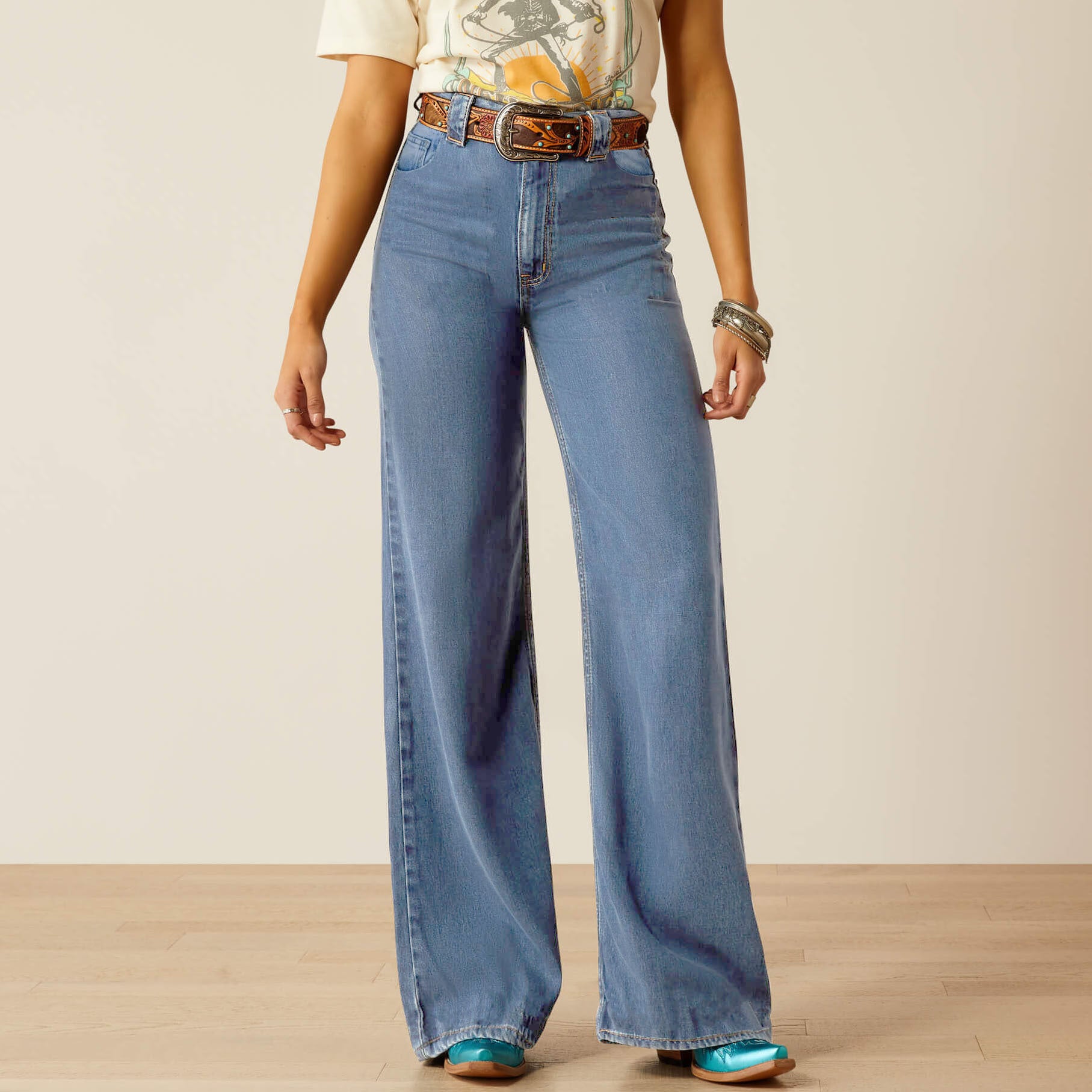 Trendy Autumn High Waist Loose Women's Denim Pants 5