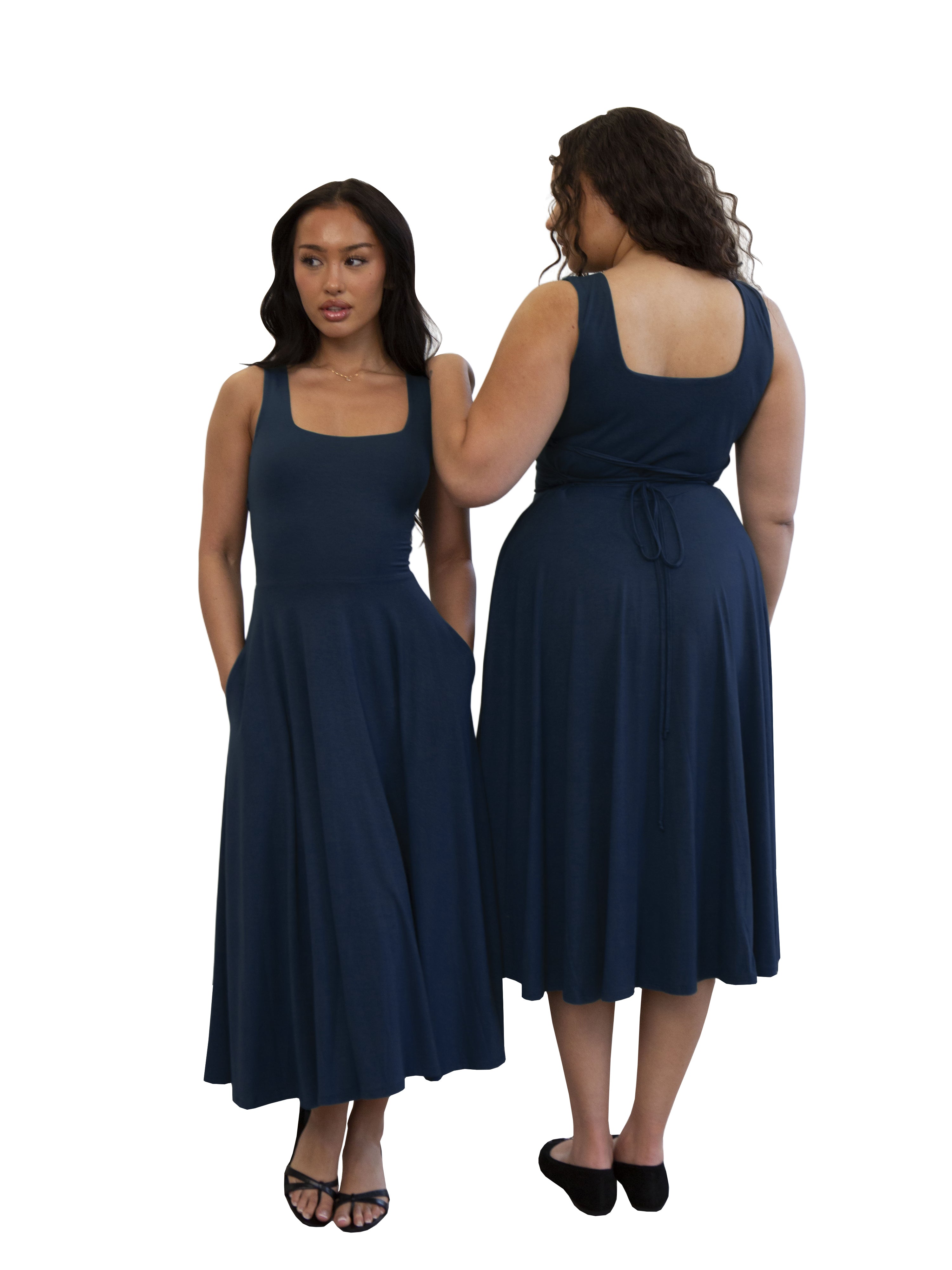 Women Solid Sleeveless Dress 16