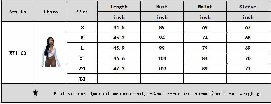 Women Sexy Long Sleeve Crop Shirt 6