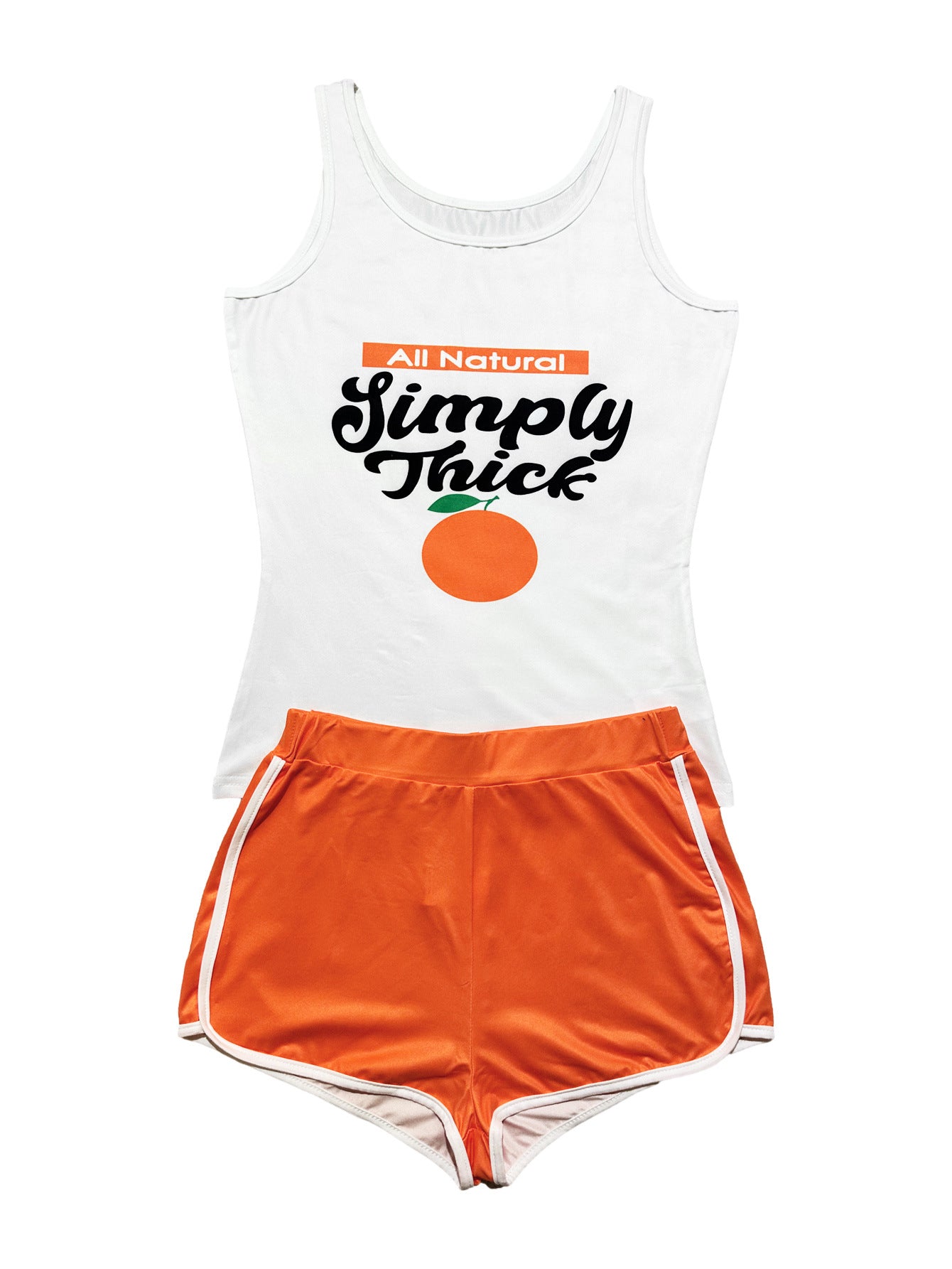 Women's clothing sexy tight fitting print vest shorts two-piece set 20