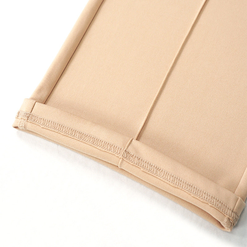 Casual pants autumn Chic Career slightly flared trousers fashion wide-leg pants women 11