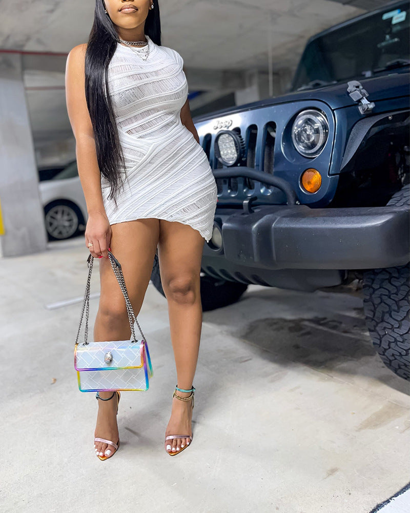 Women Sexy Cutout Bodycon Dress 5