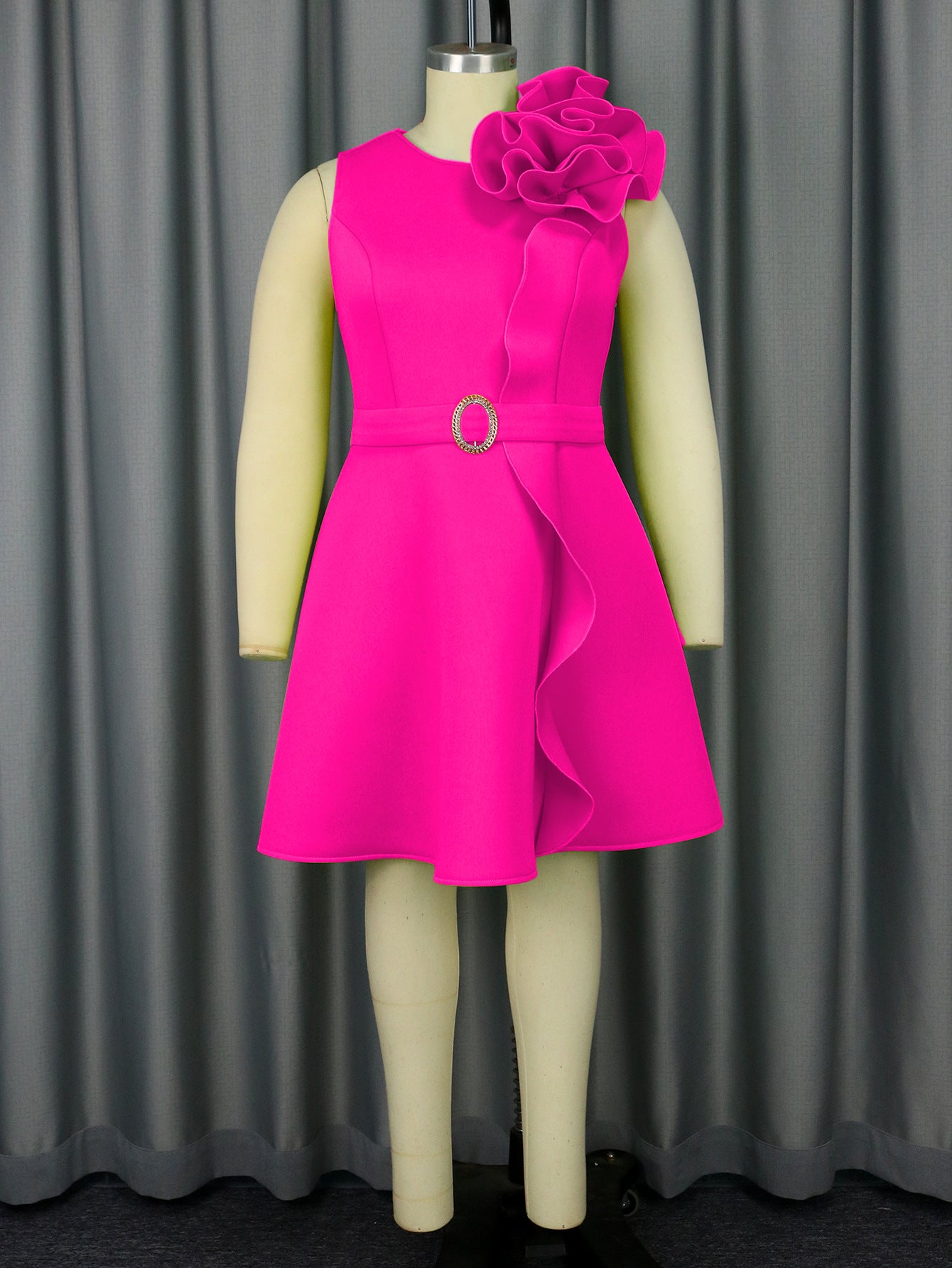 Women Flower Party Formal Party Sleeveless Dress 7